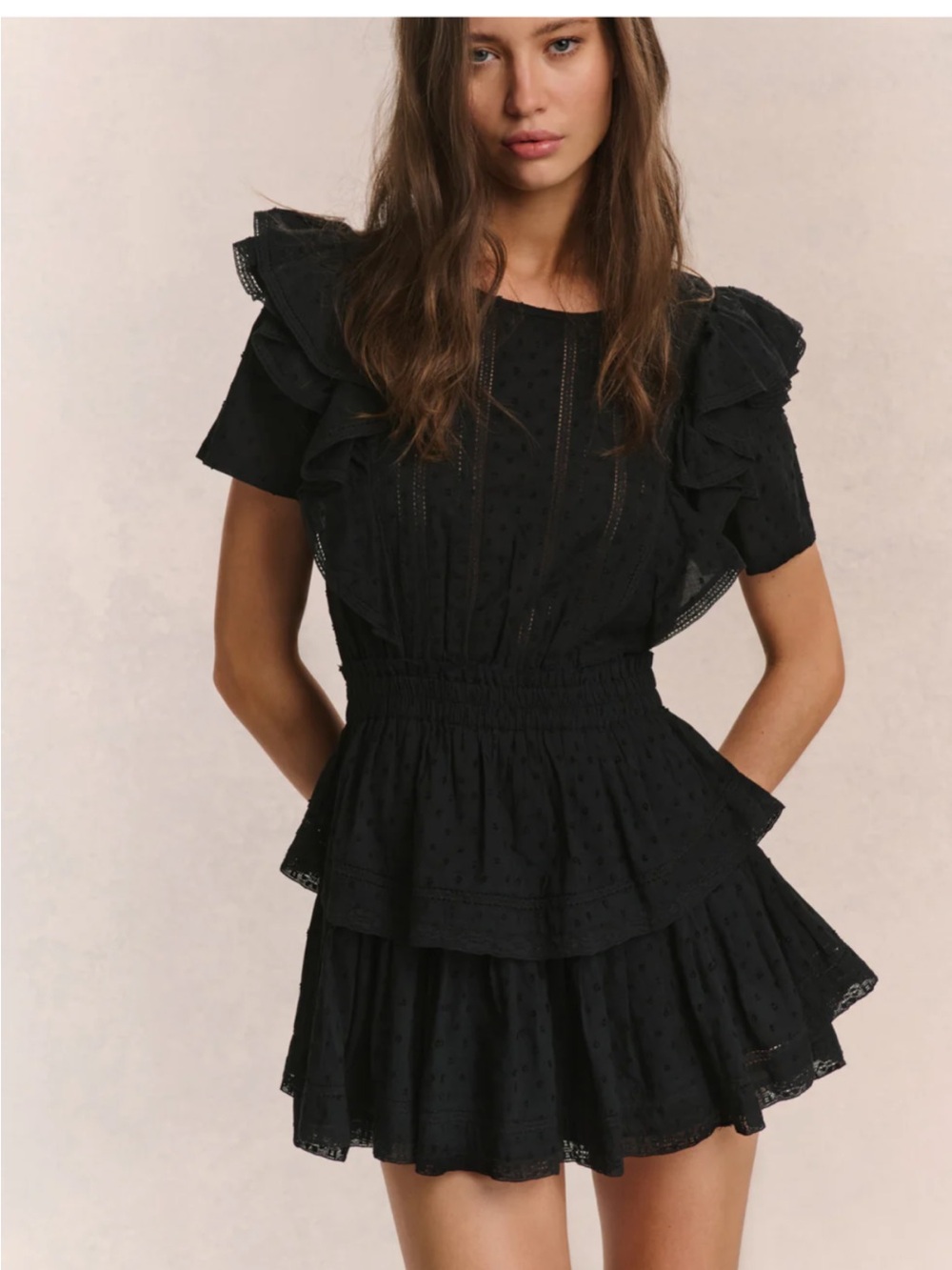 Natasha Black Mini Dress